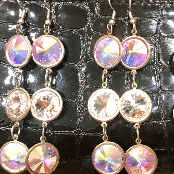 ♦️$20 SWAROVSKI CRYSTAL AURORA BOREALIS Plat Plate - Picture 2 of 8